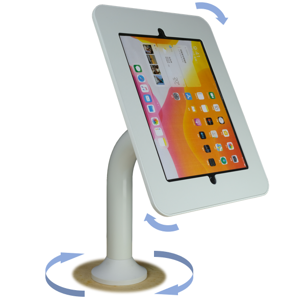 Slim tablet wall mounts and iPad desk stand
