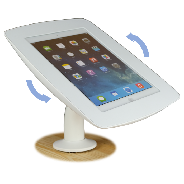 Swivel and tilt iPad Desk Stand