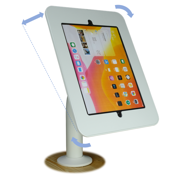 Ultra slim tablet wall mount and desktop stand
