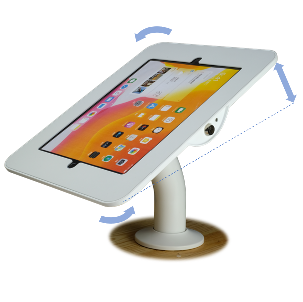 Slim iPad security desktop stand and wall mount