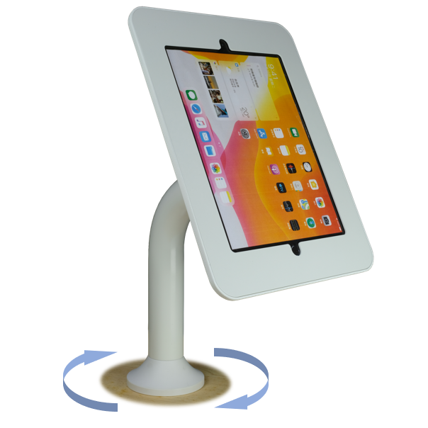 Slim tablet desktop/ wall mount with rotating stand